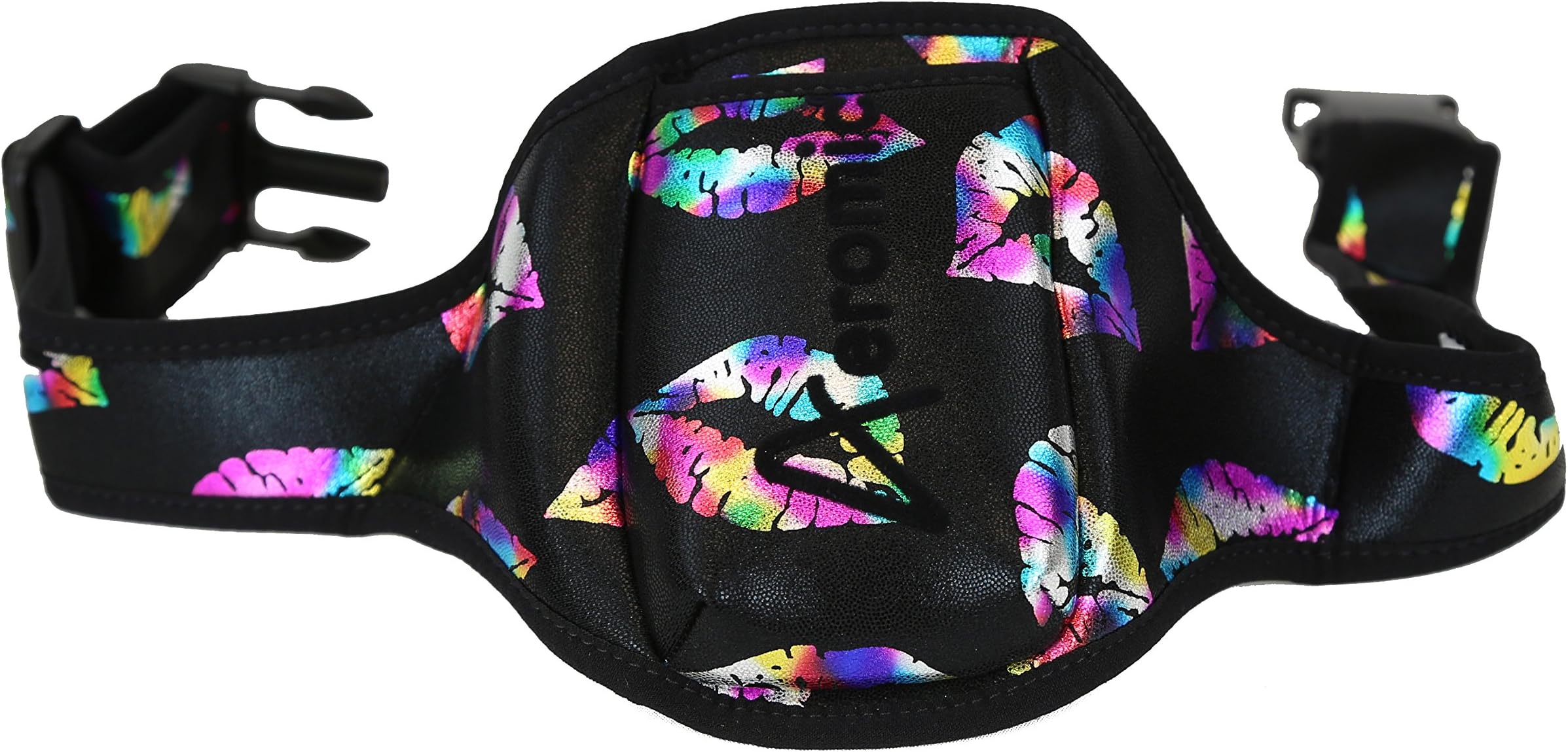 Standard Special Edition Mic Belt - Rainbow Lips Foil - Black