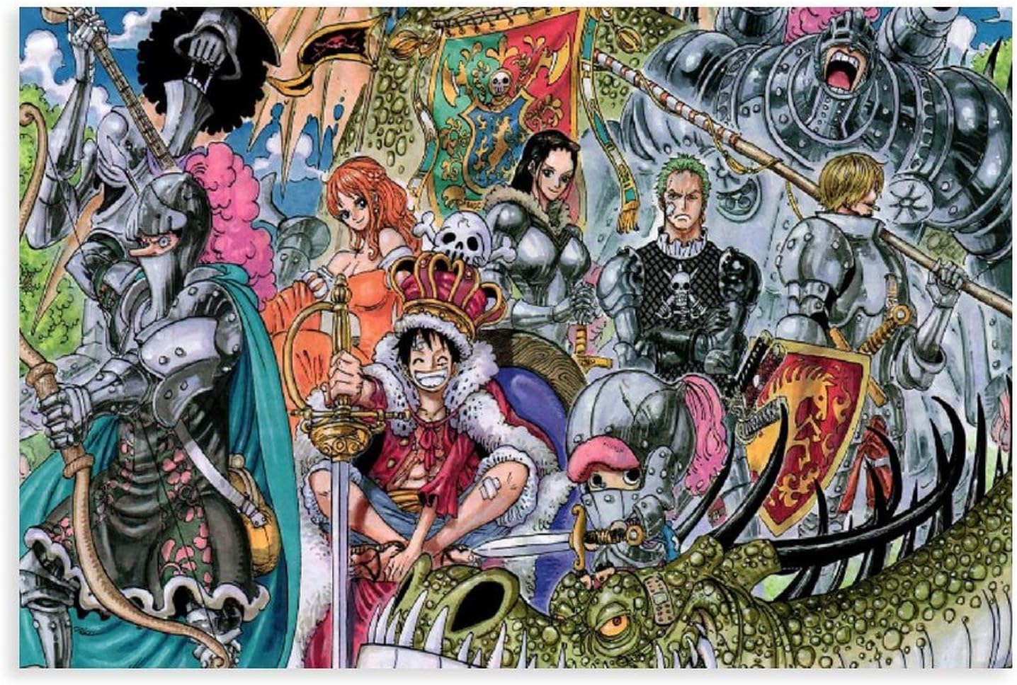 Anime One Piece Monkey D Luffy Portgas D Ace Sabo 542 Canvas Poster Bedroom Decoration Sports Landscape Office Room Decor Gift 50x75cm x29 5 Inches No Frame Amazon De Home Kitchen