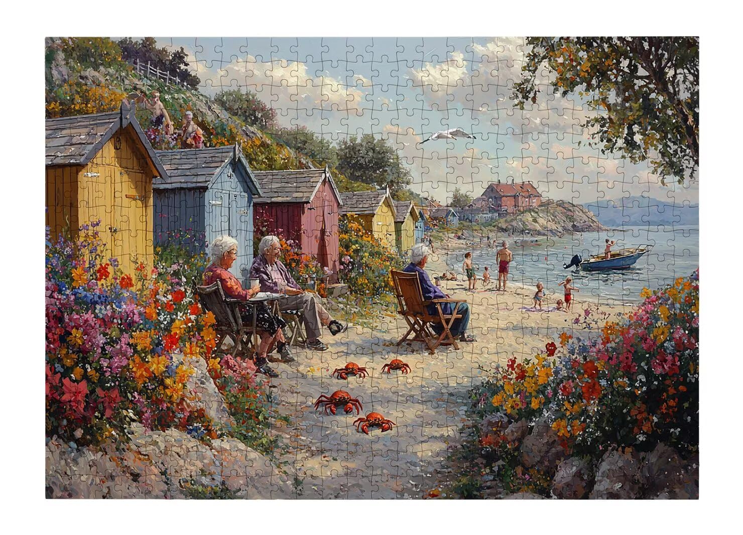 Puzzle 1000 Pezzi, Puzzle Paesaggi per Adulti, 70x50cm, Compact Box -4500