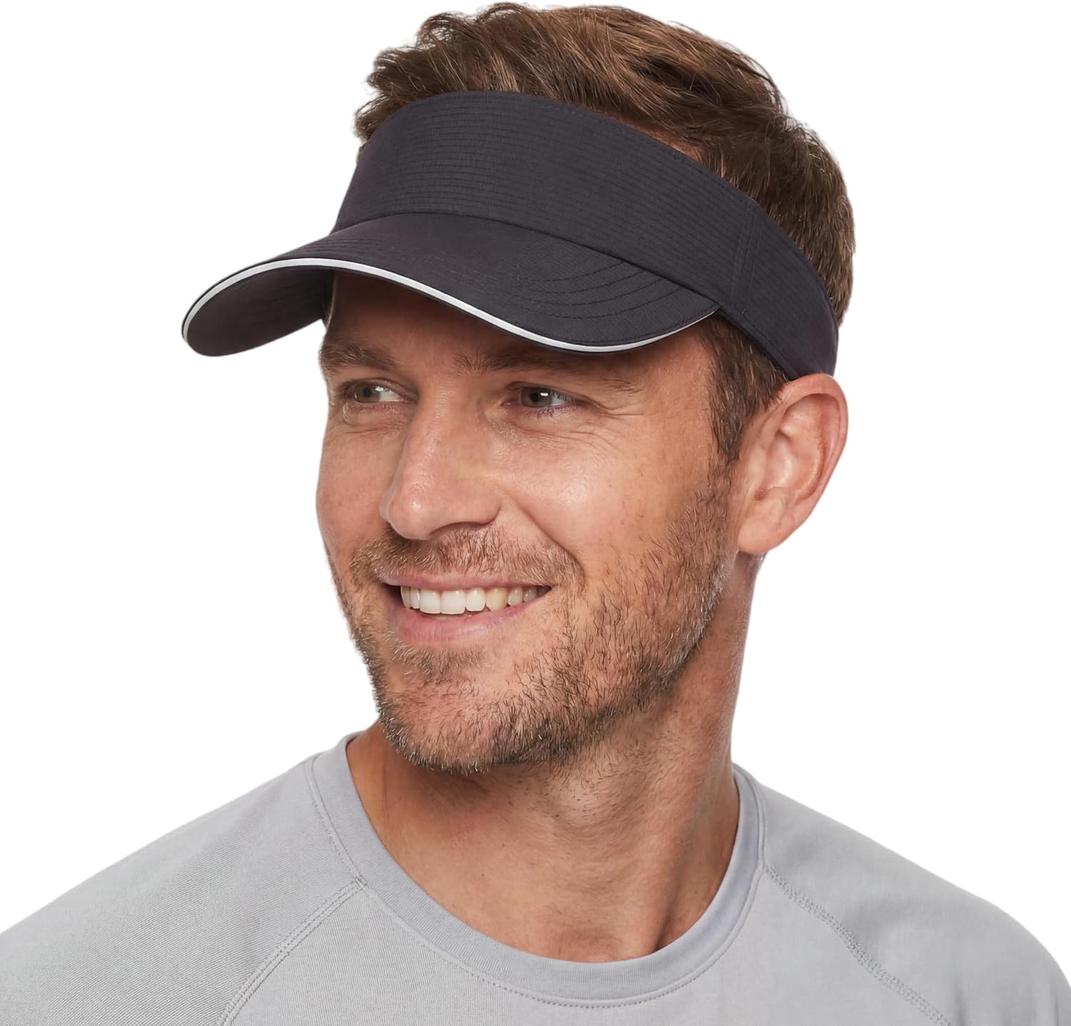 Home Prefer UPF50+ Sports Sun Visor Men Women Lightweight Packable Cooling Visor Hat for Running Tennis Golf