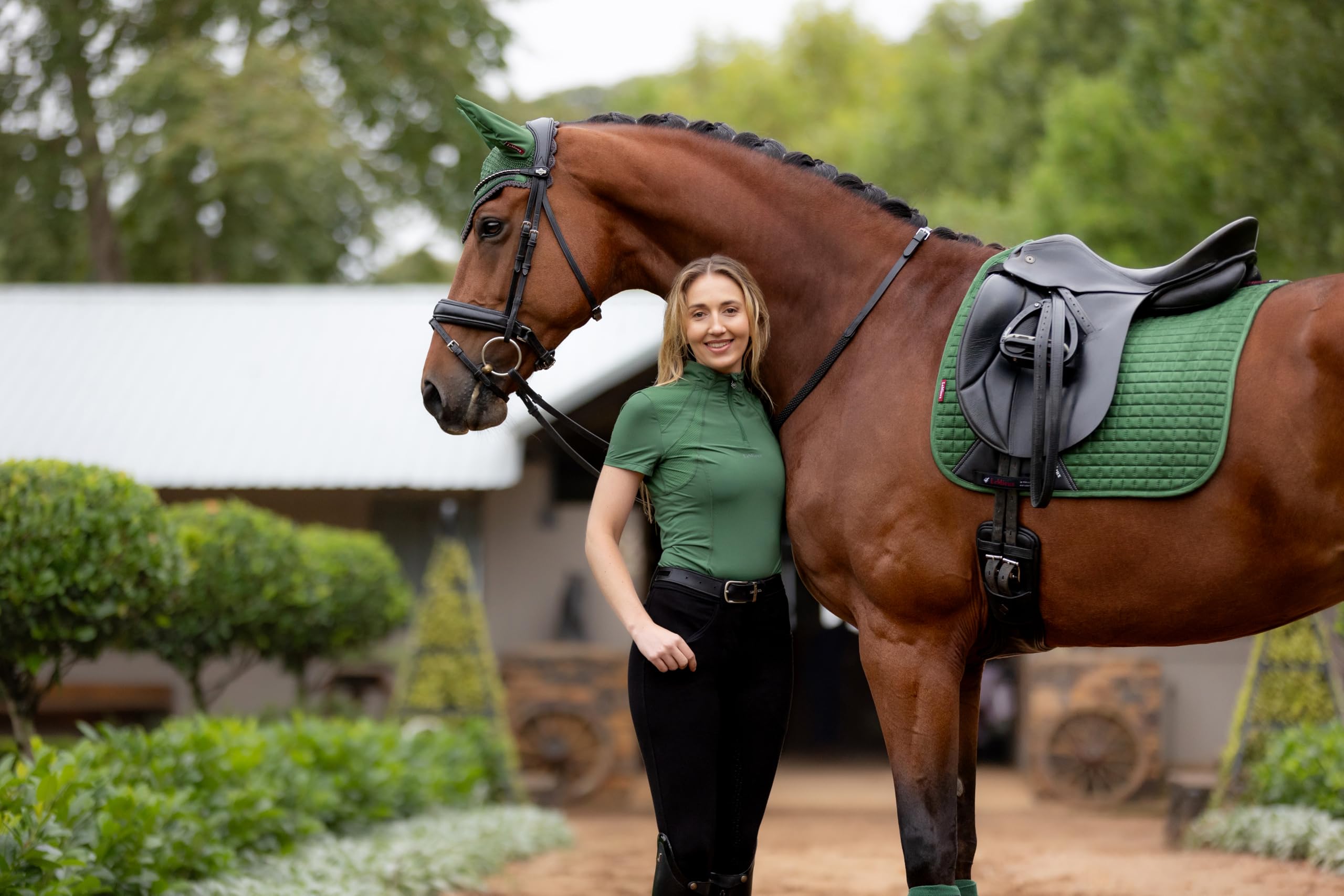 LeMieux Mia Damen-Reittop mit kurzen Ärmeln, Netzstoff