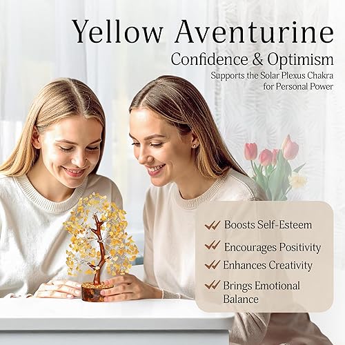 Miniatura 146 de YATSKIA - Árbol de cristal turquesa Feng Shui, alambre, bonsái Buhha, estatua reiki, Chakra curativo energía positiva, buena suerte dinero regalos