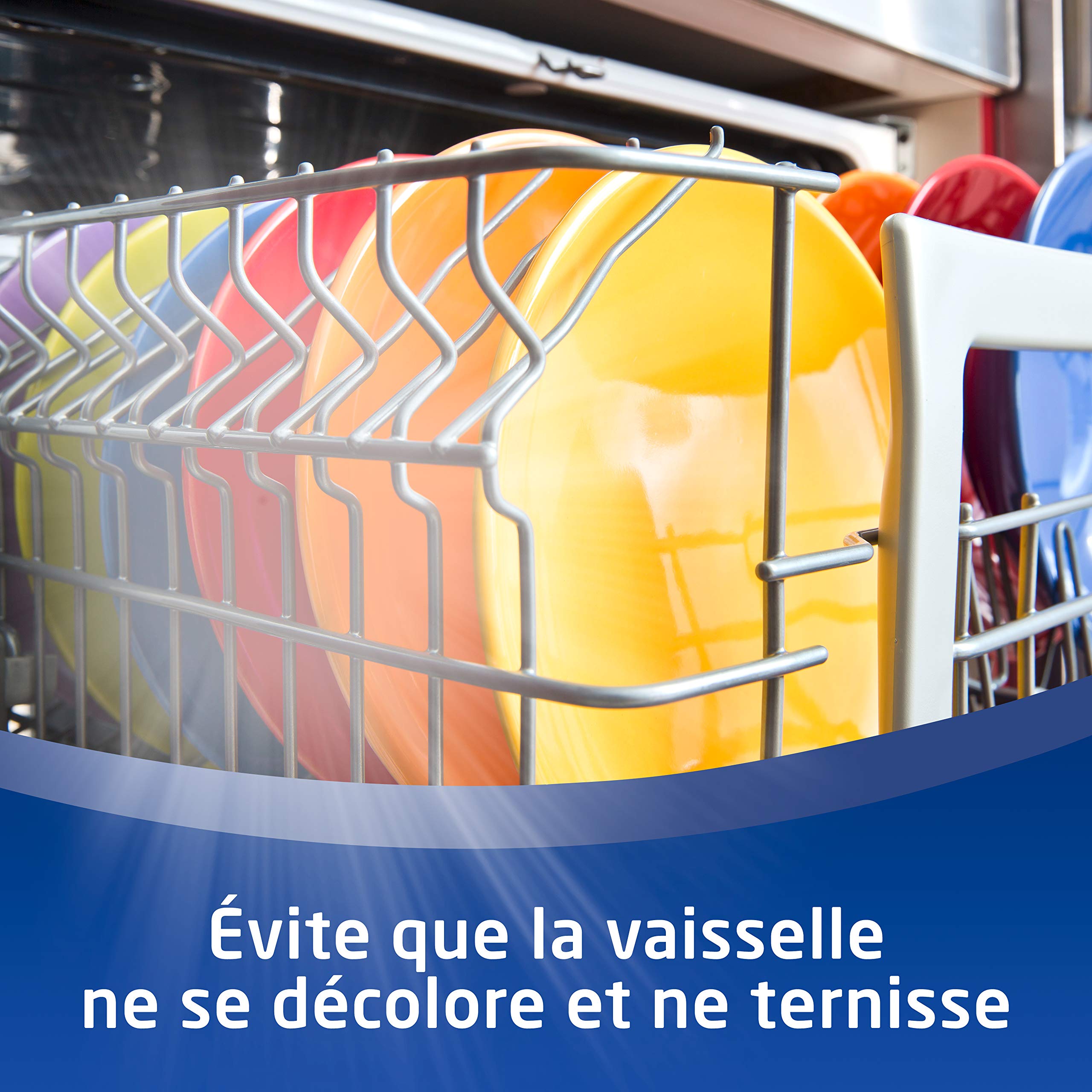 Sun Liquide de Rinçage Lave-Vaisselle Classic Triple Action, Elimine les traces et dépôts, Brillance maximale, Vaisselle impeccable, Lot de 2 x 75 Lavages