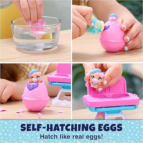Miniatura 2 de Hatchimals Alive, Hungry Hatchimals Playset con juguete para silla alta y 2 mini figuras en huevos autoeclosionados, juguetes para niños para niñas