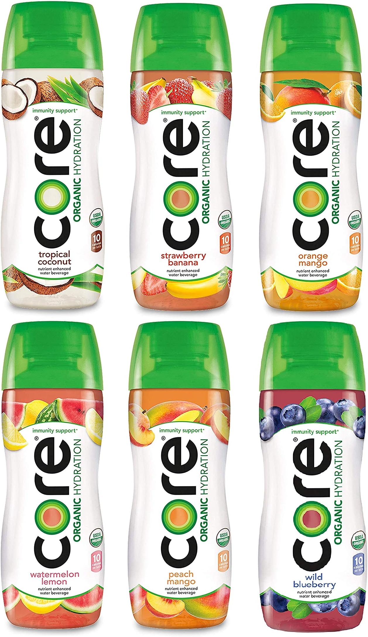 Core Organic Fruit Infused Beverage 6 Flavor Variety Pack, 16.9 Fl Oz, 36 Pack