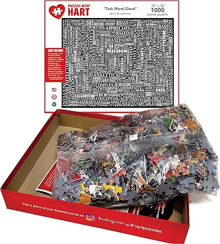 Miniatura 3 de Tarea Word Cloud Rompecabezas de 1000 piezas, 1 EA