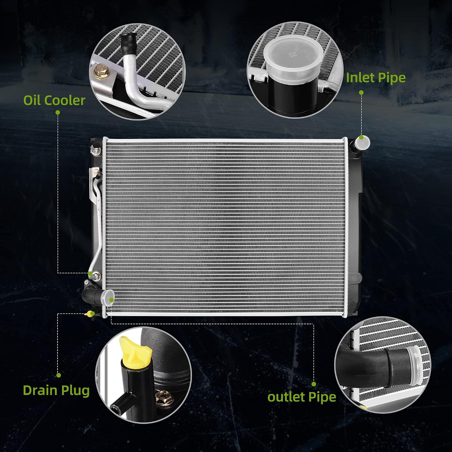 AUTOSAVER88 Radiator Compatible with 2005 2006 Sienna 3.3L V6 ATRD1067