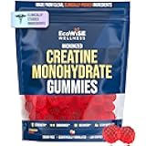 Creatine Monohydrate Gummies 5000 mg, Strawberry Flavor, 120 Sugar-Free Vegan Chews, Creatine Supplement for Daily Routine