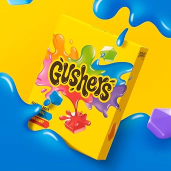 وجبات خفيفة بنكهة الفاكهة Gushers، رذاذ الفراولة والاستوائية، 12 قيراط (عبوة من 2)