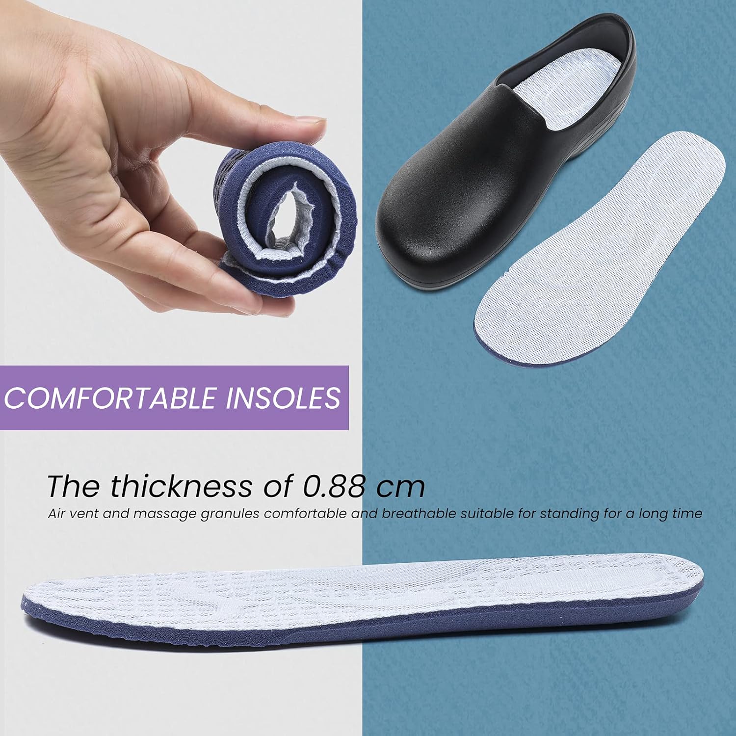 Womens Chef Clogs Kitchen Shoes Professional Slip Resistant Shoe Nursing Breathable Beach Sandals Slippers Indoor Outdoor Shoe with Arch Support Lightweight Clog