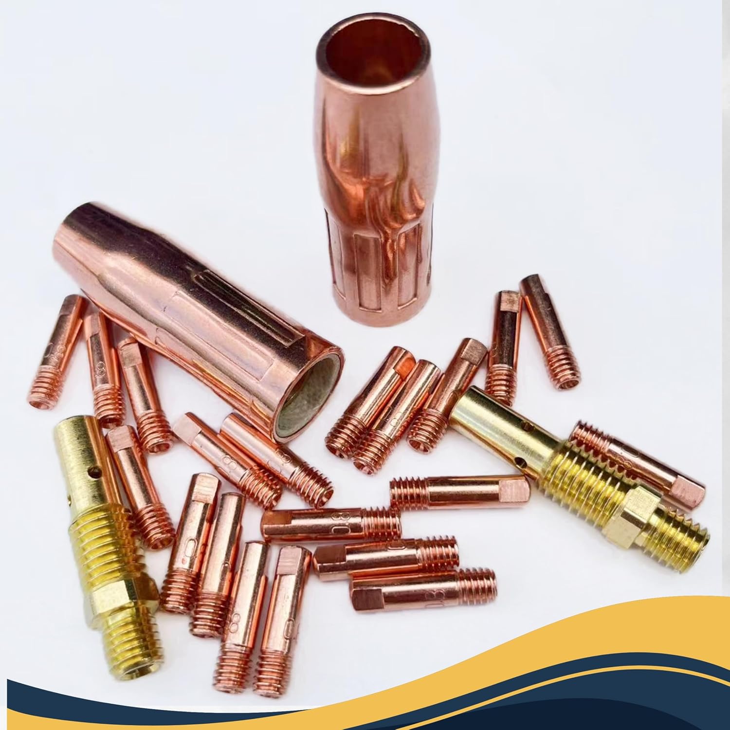 Mig Welding Torch Accessory Kit 0.030 for Lincoln Magnum 100L Weld-Pak,Welding Tips, gas nozzles 21-50 1/2",gas diffusers Fit Welding Torch,Copper (0.030”)