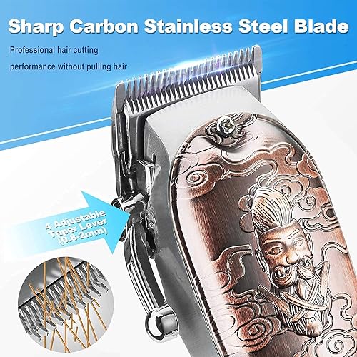 Miniatura 9 de Suttik Juego de cortapelos y recortadores de pelo profesional, kit de peluquería inalámbrico con estuche de viaje, juego de cortapelos profesional