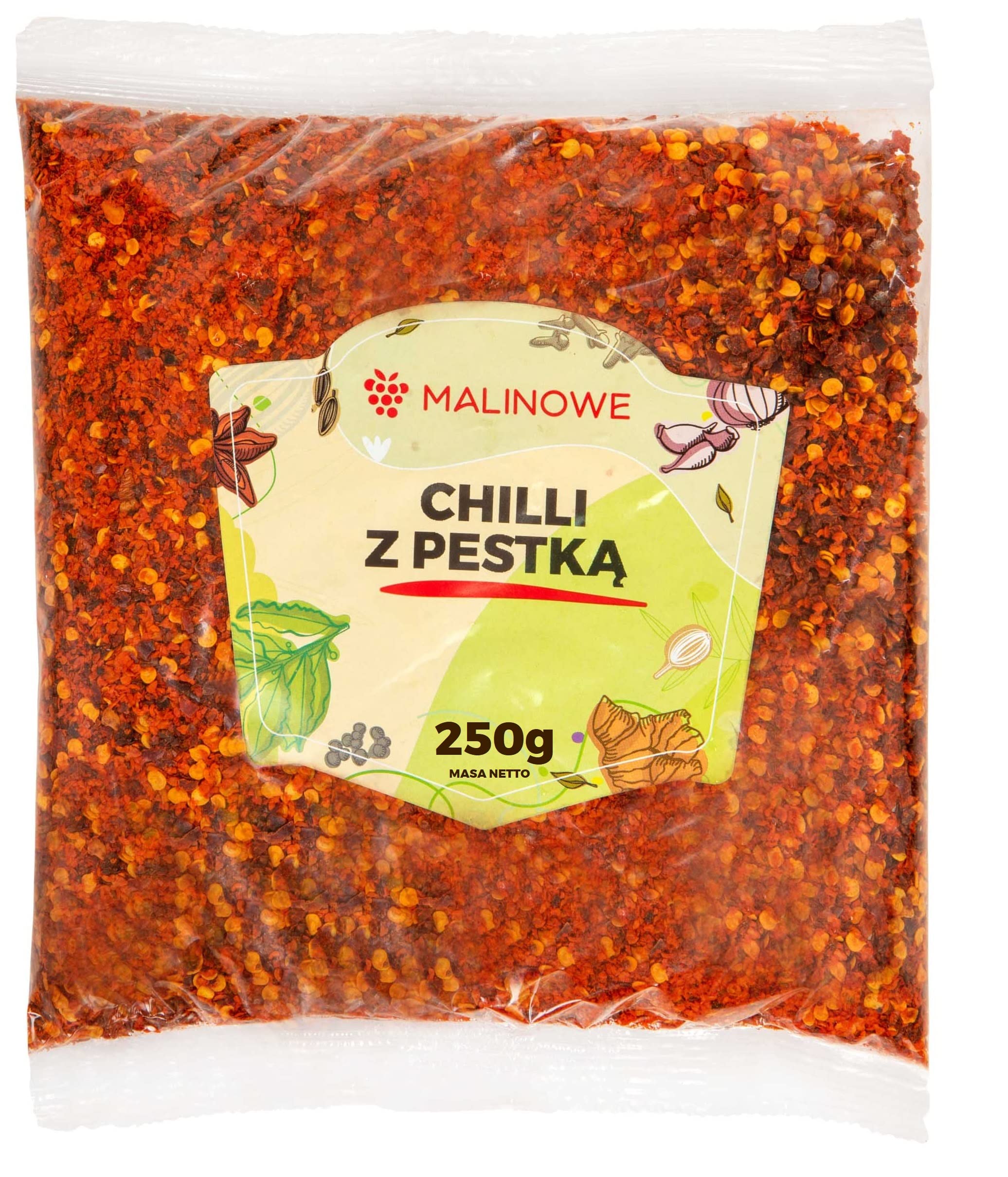 Malinowe CHILLI GRYS 250g Papryka Chili Ostra Wyrazista Doskonała