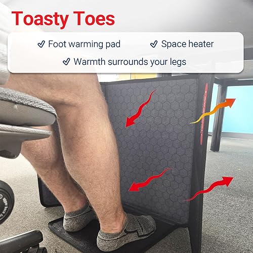 Miniatura 5 de Lavawall - Calentador eléctrico de pared, calentador de espacio portátil para oficina y hogar, temporizador y termostato, seguro y silencioso para