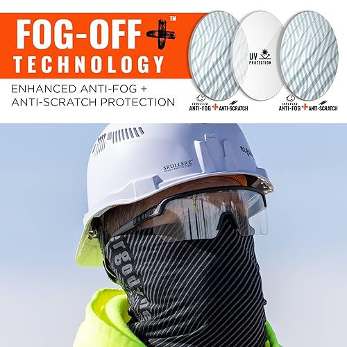 Miniatura 3 de Ergodyne Skullerz AEGIR - Gafas de seguridad antiarañazos, antivaho y ANSI z87.1