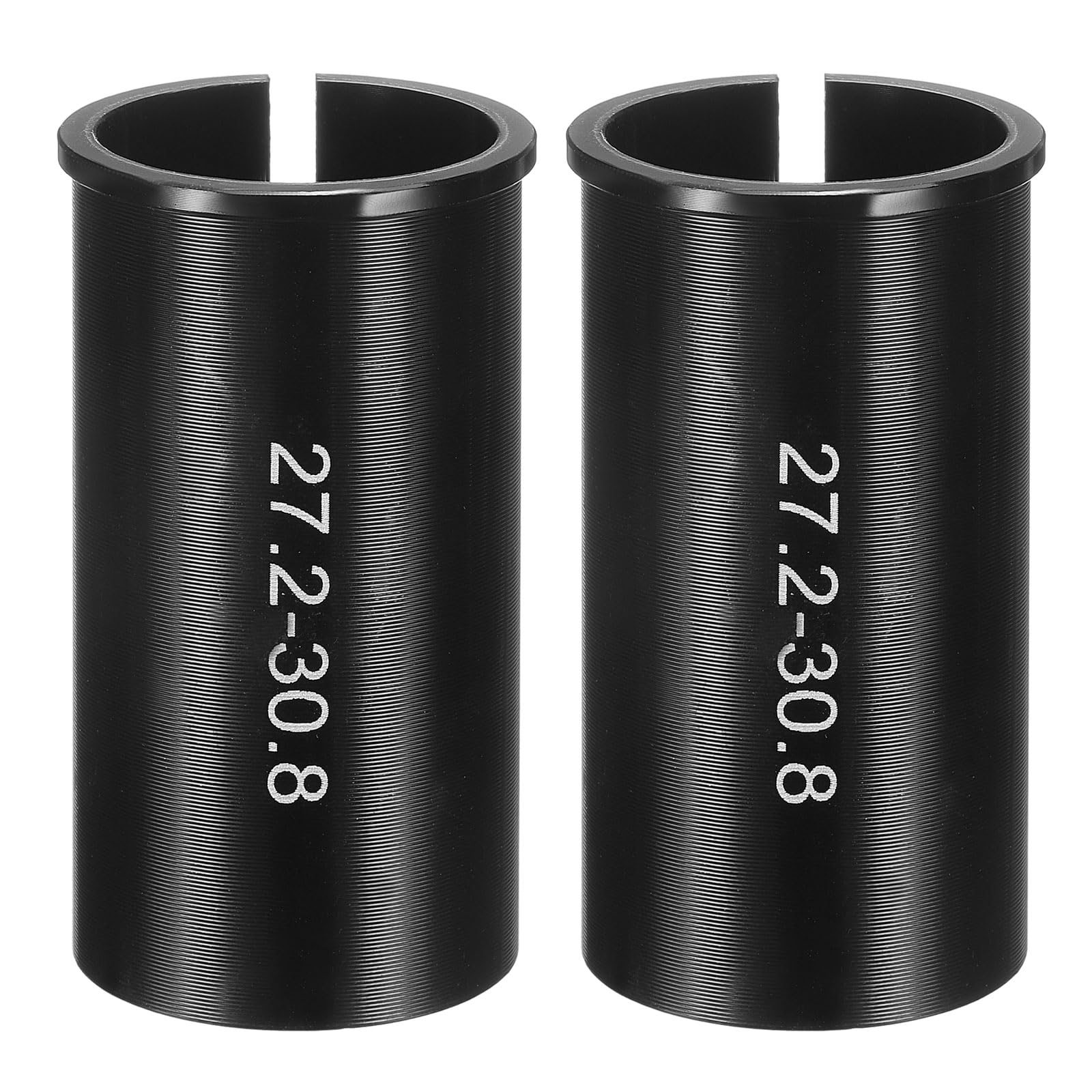 sourcing map 2pcs Alloy Bike Seat Post Reducer Shim 27.2mm to 30.8mm 60mm Length Aluminum Bicycle Reducing Sleeve Conversion Seat Post Tube Adapter for Mountain Bike Road Bike City Bike
