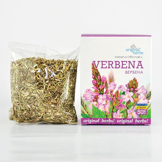 LEMON VERBENA, VERVAIN (VERBENA OFFICINALIS L.) | Original Herbs Herbal Tea Wild Crafted Herbs Tea 50g. Calming Digestive Tea