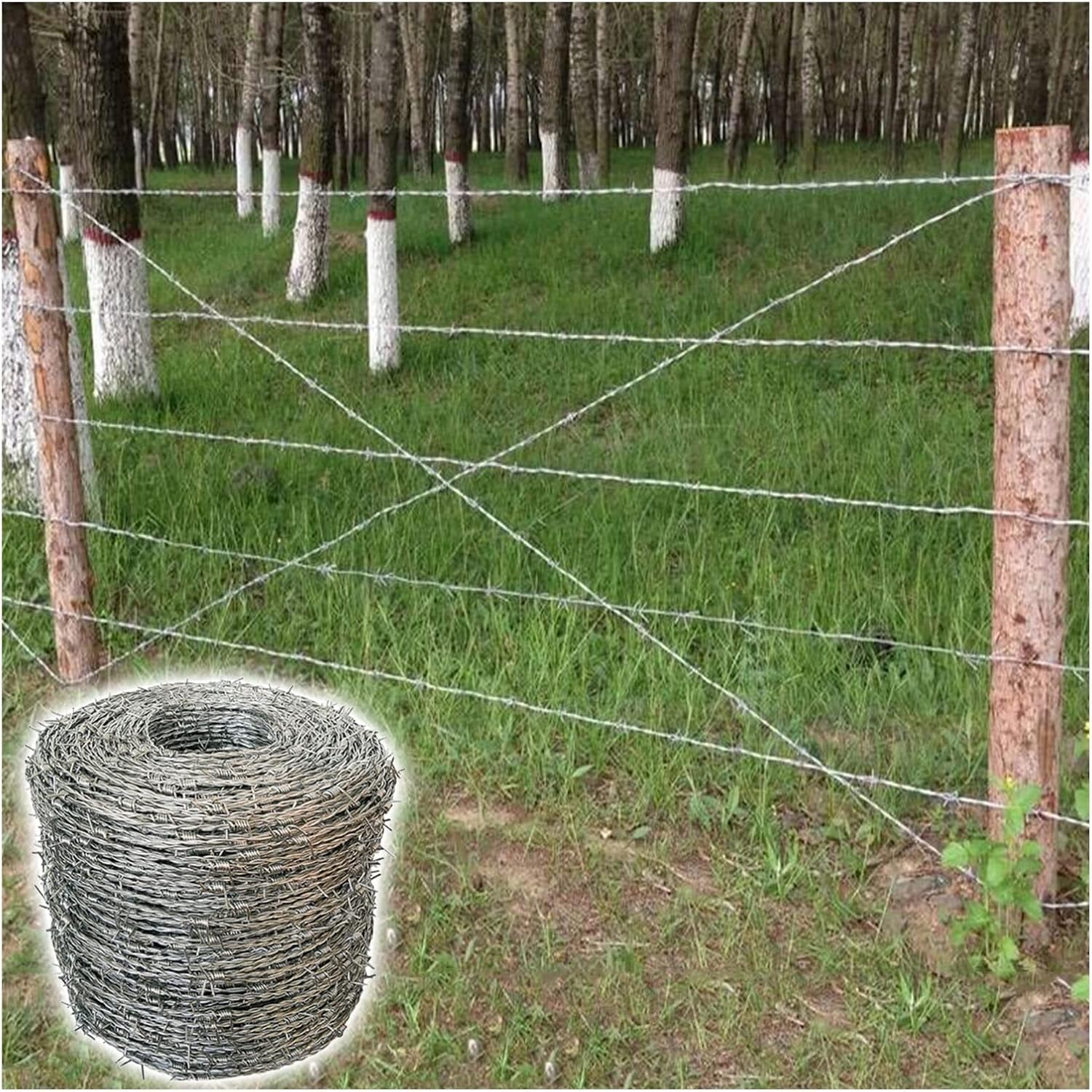 Rotolo di filo metallico zincato per la protezione del giardino e la recinzione fai da te, efficace deterrente per parassiti e fauna selvatica, rete a rete esterna
