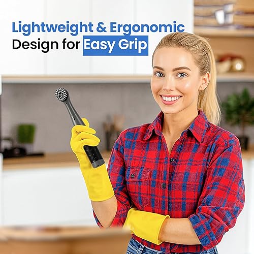 Miniatura 5 de BEEST GroutCare 10000 - Cepillo de limpieza eléctrico giratorio para baño con 2 cabezales reemplazables, IPX6 resistente al agua, cepillo de