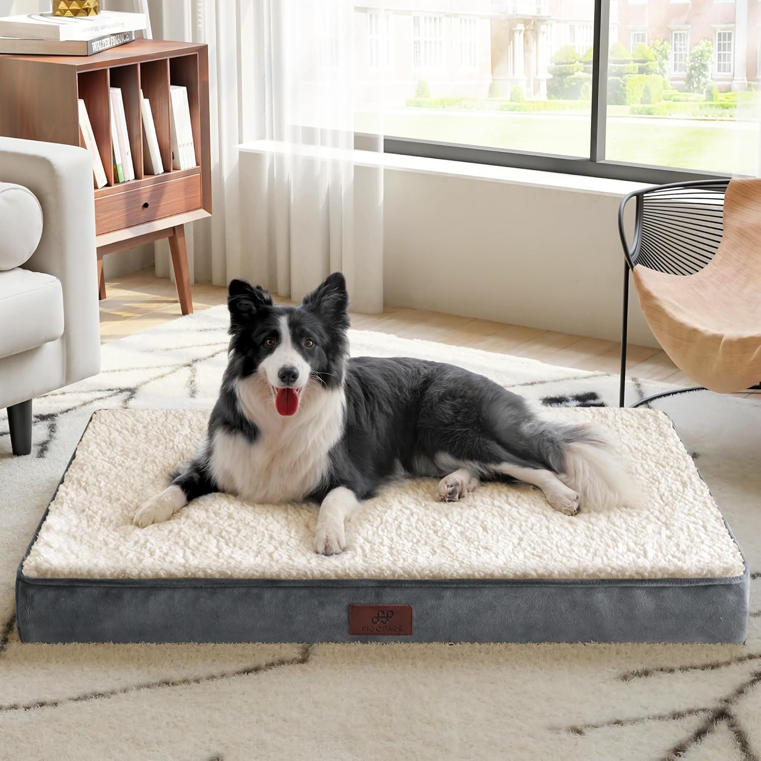 Figopage Dog Beds Large Sized Dog Bed for Crate Large Dogs Bed Washable Pet Beds Waterproof Dogs Crate Pad Mat with Removable Cover Anti-Slip Bottom, 35 x 22 Inch Figopage Dog Beds Large Sized Dog Bed for Crate Large Dogs Bed Washable Pet Beds Waterproof Dogs Crate Pad Mat with Removable Cover Anti-Slip Bottom, 35 x 22 Inch