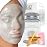 BRUN Jelly Mask Jar White Gold Glycolic AC AHA Peel-Off Face Care Rubber Mask | 23 fl oz Skin Care Moisturizing Gel Mask Jar Spa Set