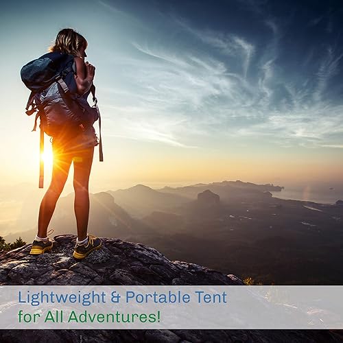 Miniatura 7 de 2 Person Camping Tent with Rain Fly and Carrying Bag