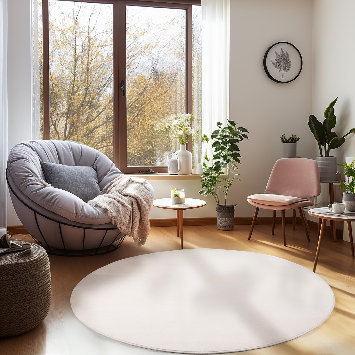Carpetsale24 Waschbarer Teppich Kurzflor Modern Einfarbig Weich rutschfest Maschinenwaschbar Pflegeleicht für Wohnzimmer Schlafzimmer Flur Esszimmer