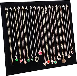 Porte-Colliers Rotatif En Bois Avec 26 Crochets Métal - Organisateur Bijoux Déco Style Manège - Blanc - 2