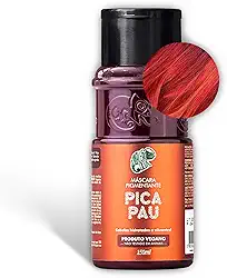 Kamaleão Color – Máscara Pigmentante Semi-Permanente, Pica Pau - Cores Vibrantes e Hidratação Intensa – Low Poo, Vegano, Cruelty Free – 150ml