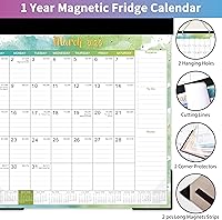 Vista 3 de Magnetic Calendar for Refrigerator - 2026 Magnetic Calendar, Jan.2026 - Dec.2026, 10'' x 10'', 2026 Calendar with 6 Topic Design, Sturdy Magnet