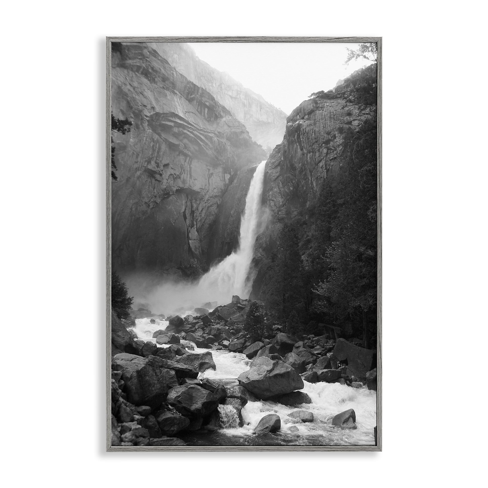 'Rocky Yosemite Falls'| Framed Giclee Art