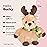 Bearington Bucky Reindeer Stuffed Animal, Christmas Plushies, 7 Inch Plush Reindeer, Ideal Stuffed Christmas Animals Gift for Toddlers, Kids & Teens, for Ages 3-14
