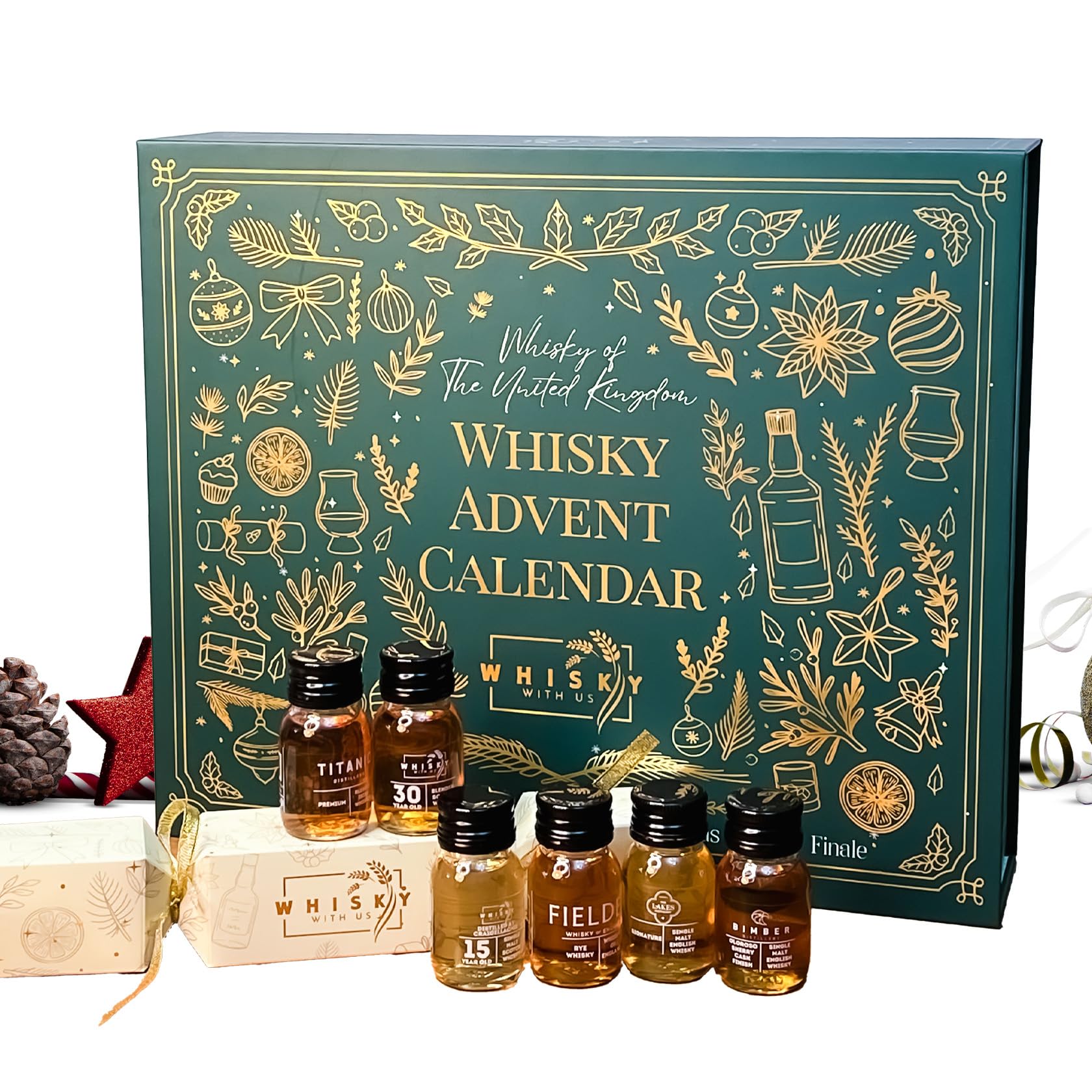English, Irish, Welsh & Scotch Whisky - 2025 Edition 25 Day Advent Calendar  | 25 Days & QR Codes with Online Videos | Whisky Christmas Cracker Included  for Day 25 | 3cl x 25 : Amazon.co.uk: Grocery