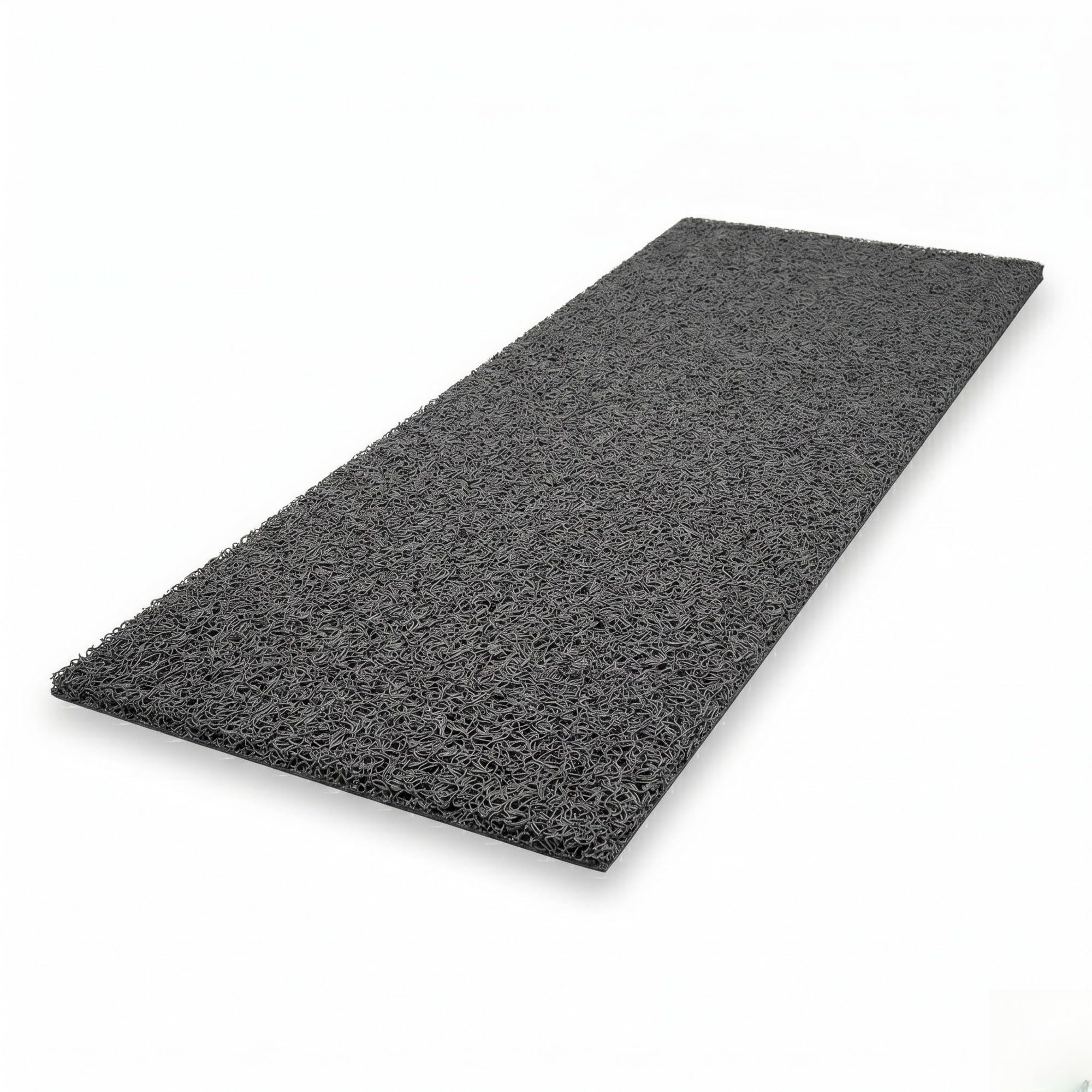 Felpudo de Rizo de PVC para Entrada Comercial Candela, Alfombra Atrapasuciedad Antideslizante y Drenante Interior y Exterior, Rollo a Medida de 120 cm de Ancho, Color Gris - 120 x 600 cm