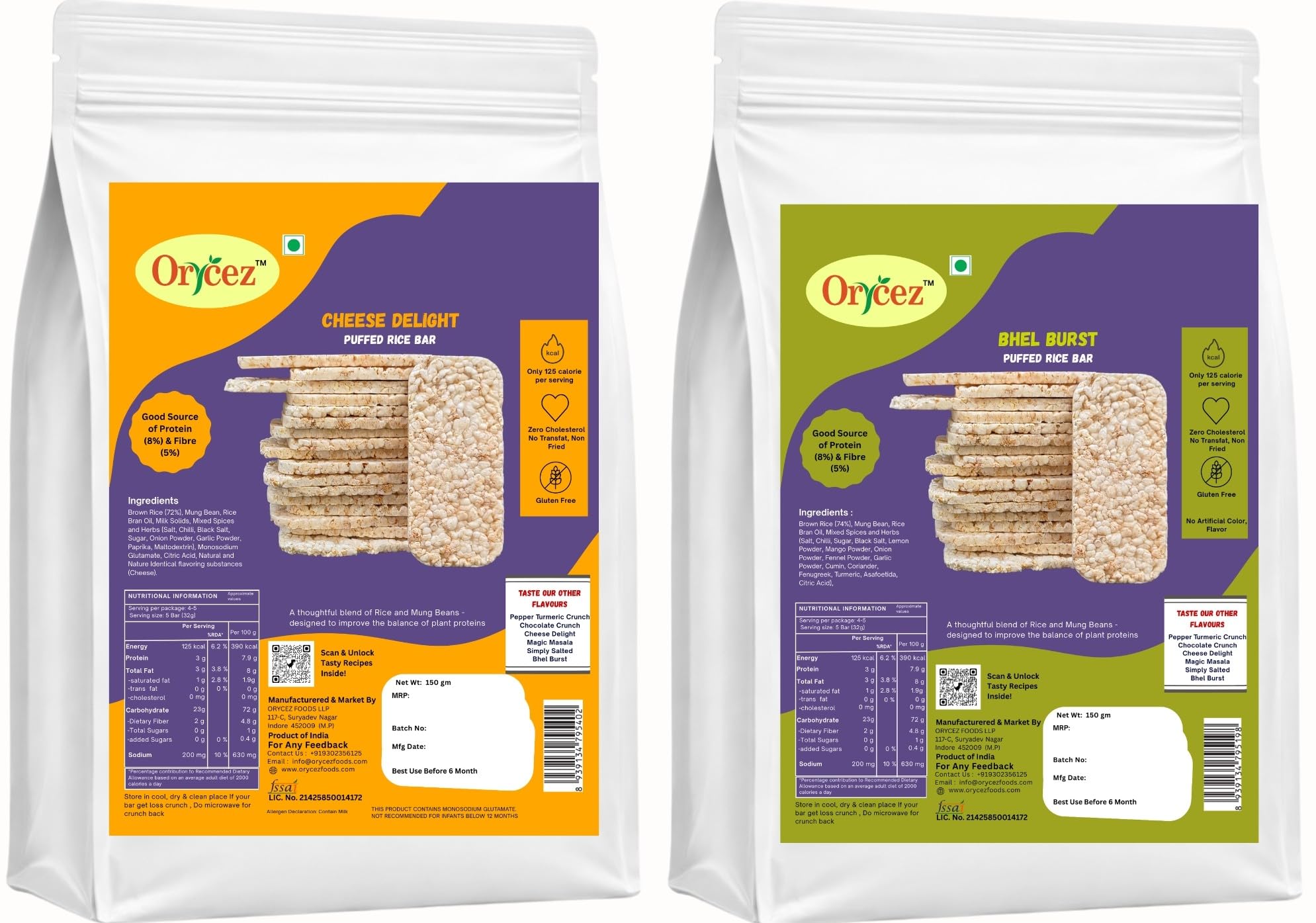 Combo Pack Of Cheese Delight & Bhel Burst Puffed Brown Rice Cake, 2*150 gm, Authentic Indian Masala Taste, Perfect evening snacks. Guilt-free, Non-fried, Rich in plant protein & high in fibrepack, Evening snack, Guilt free, Non fried, Plant Protein & Hight Fibre-picture-25