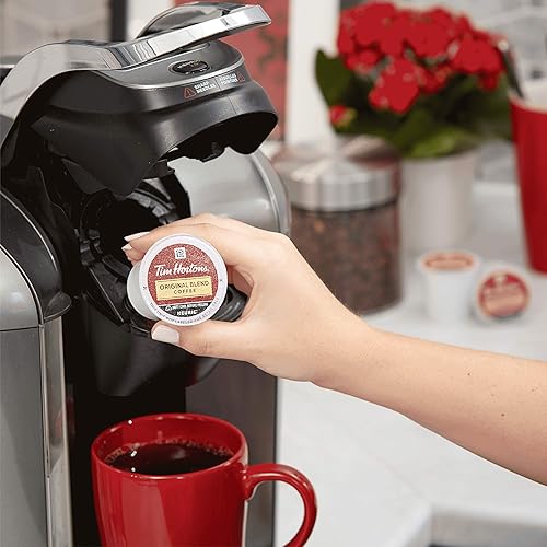 Miniatura 37 de Tim Hortons Café tostado oscuro, cápsulas K-Cup de una sola porción compatibles con cafeteras Keurig, K-Cups de 96 quilates, rojo, 24