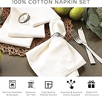 Vista 7 de DII - Juego de servilletas de colección sólida, 20x20 pulgadas, vino, 6