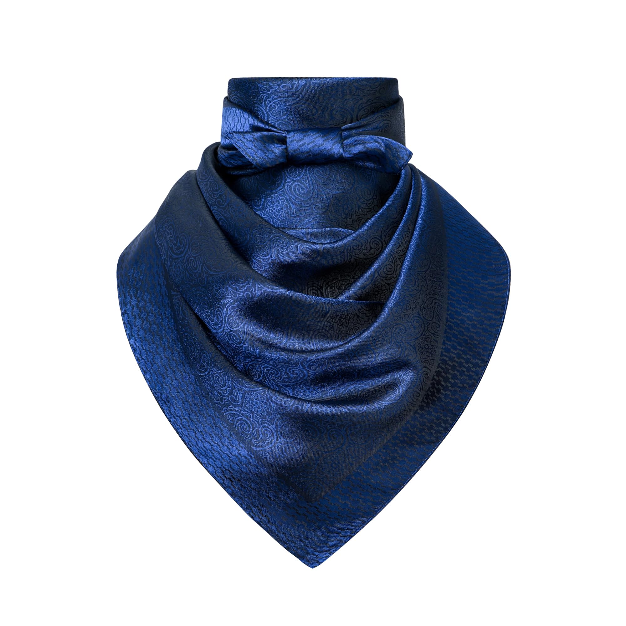 35" Men's Large Square Jacquard Scarf - Cowboy Wild Rugged Style, With Gift Packed