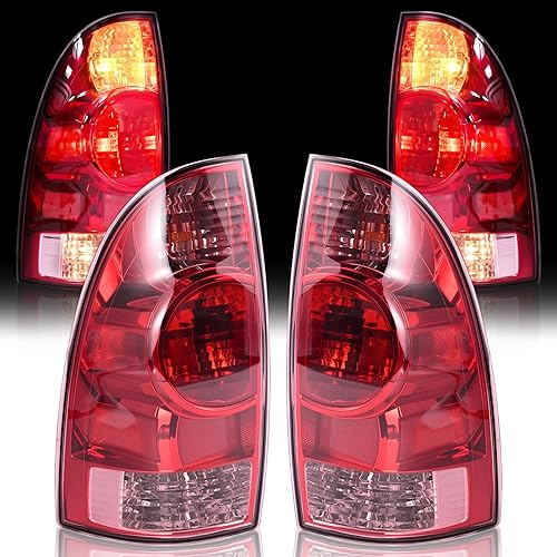 LED Tail Light Assemblies Compatible with 2005-2015 Toyota Tacoma, Left