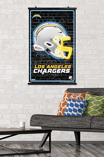 Miniatura 2 de Trends International NFL Los Angeles Chargers - Póster de pared con casco neón 23