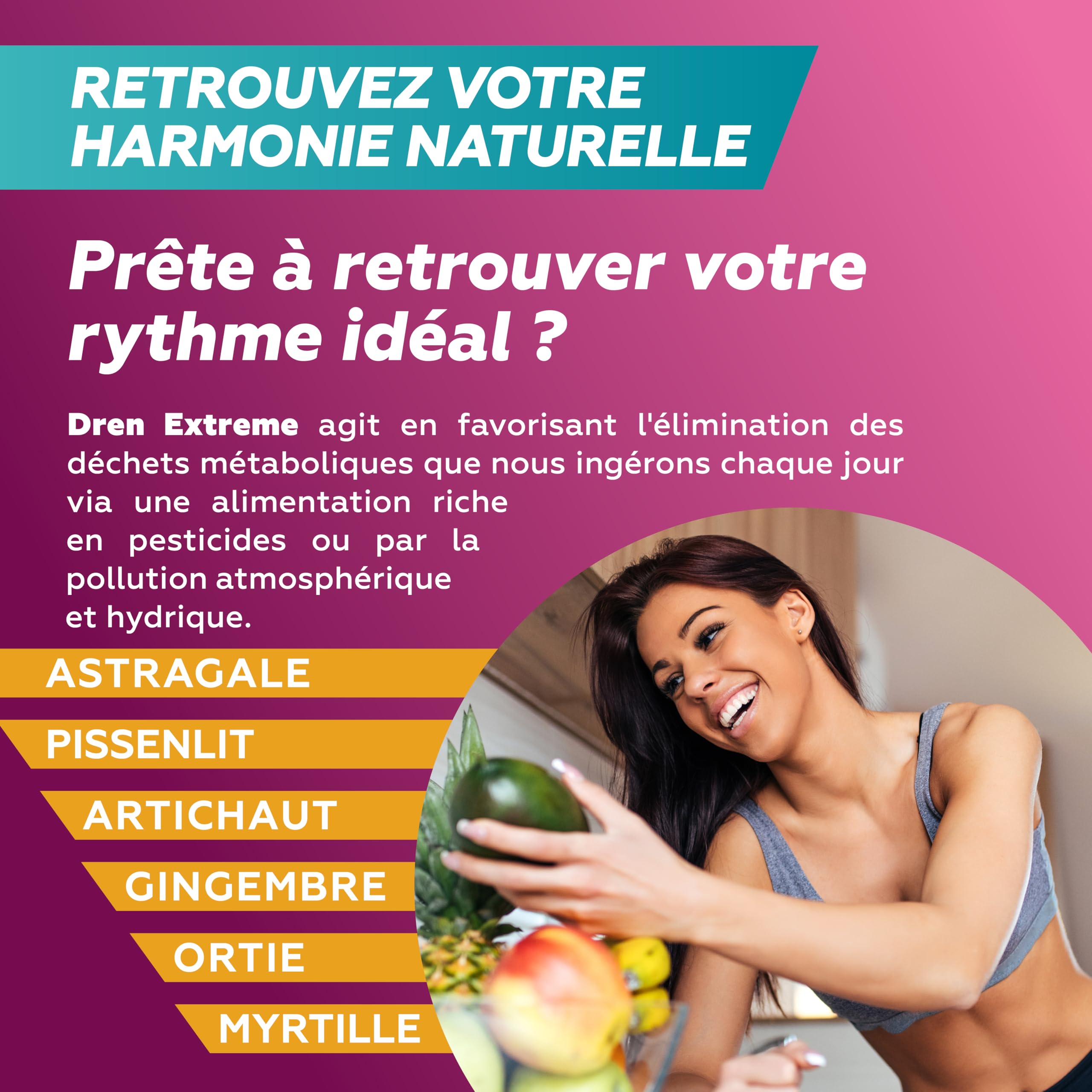 Italian Elite® Dren Extreme,120 comprimés avec Glucomannane, Café Vert, Bromélaïne, Théine. 22 extraits botaniques.