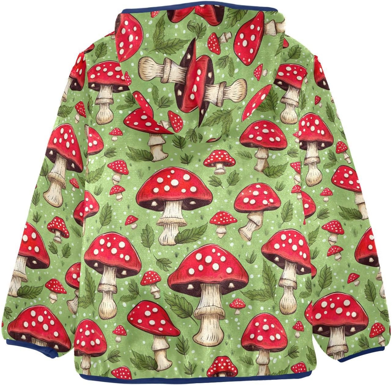 Mushroom Boys Fleece Coat,Children's Zip-Up Hoodie Jacket,Baby Warm Fashion Outerwear 3-10T,B0402899