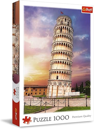 TREFL Rompecabezas de 1000 piezas, torre de Pisa, rompecabezas de la torre inclinada de Pisa, rompecabezas de Italia de la Toscana, rompecabezas