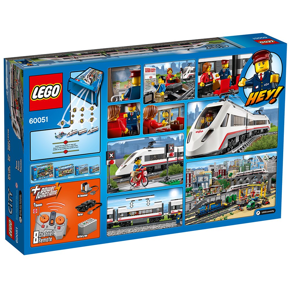 LEGO City Trains High-speed Passenger Train 60051 Building Toy by LEGO