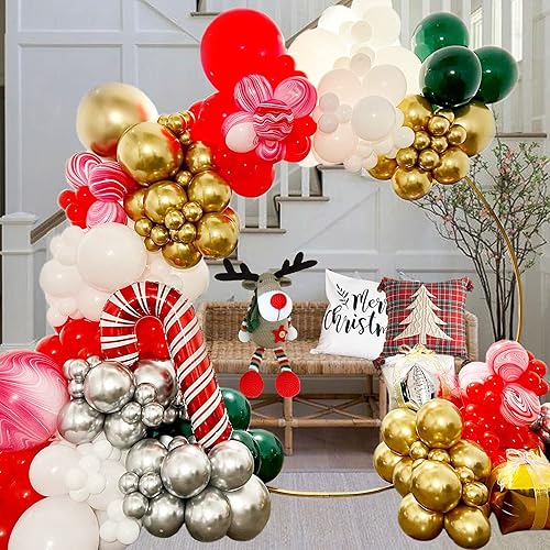 Kit de guirnalda de globos de otoño para decoraciones de fiesta de otoño, verde guisante, albaricoque, mostaza, amarillo, vino, rojo, cacao, globos