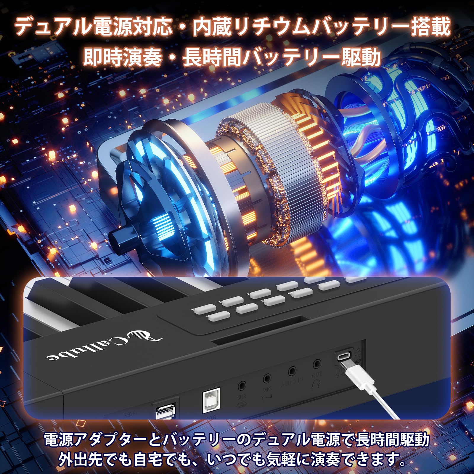 Amazon | 電子ピアノ 88鍵盤 折りたたみキーボード ピアノ piano