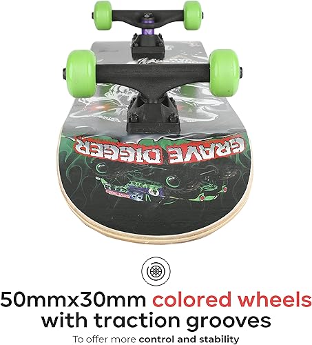 Miniatura 10 de Sakar Barbie - Patineta con cinta de agarre gráfico impresa Ideal para niños y adolescentes Cruiser patineta con rodamientos ABEC 5 cubierta