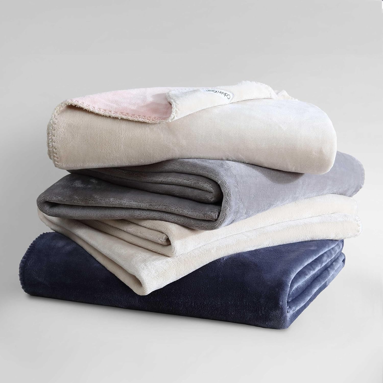 Calvin Klein - Throw Blanket, Reversible Premium Plush Bedding with Whipstitch Detailing, Practical Luxury Bedding Essentials (Modern Reversible Solid Blue, 50 x 70) - Image 6