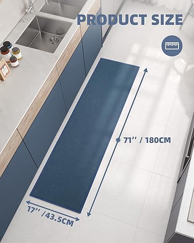 Miniatura 6 de Color G Alfombras y tapetes de cocina antideslizantes, lavables, absorbentes, tapetes de cocina tejidos, fáciles de limpiar, tapetes de cocina para