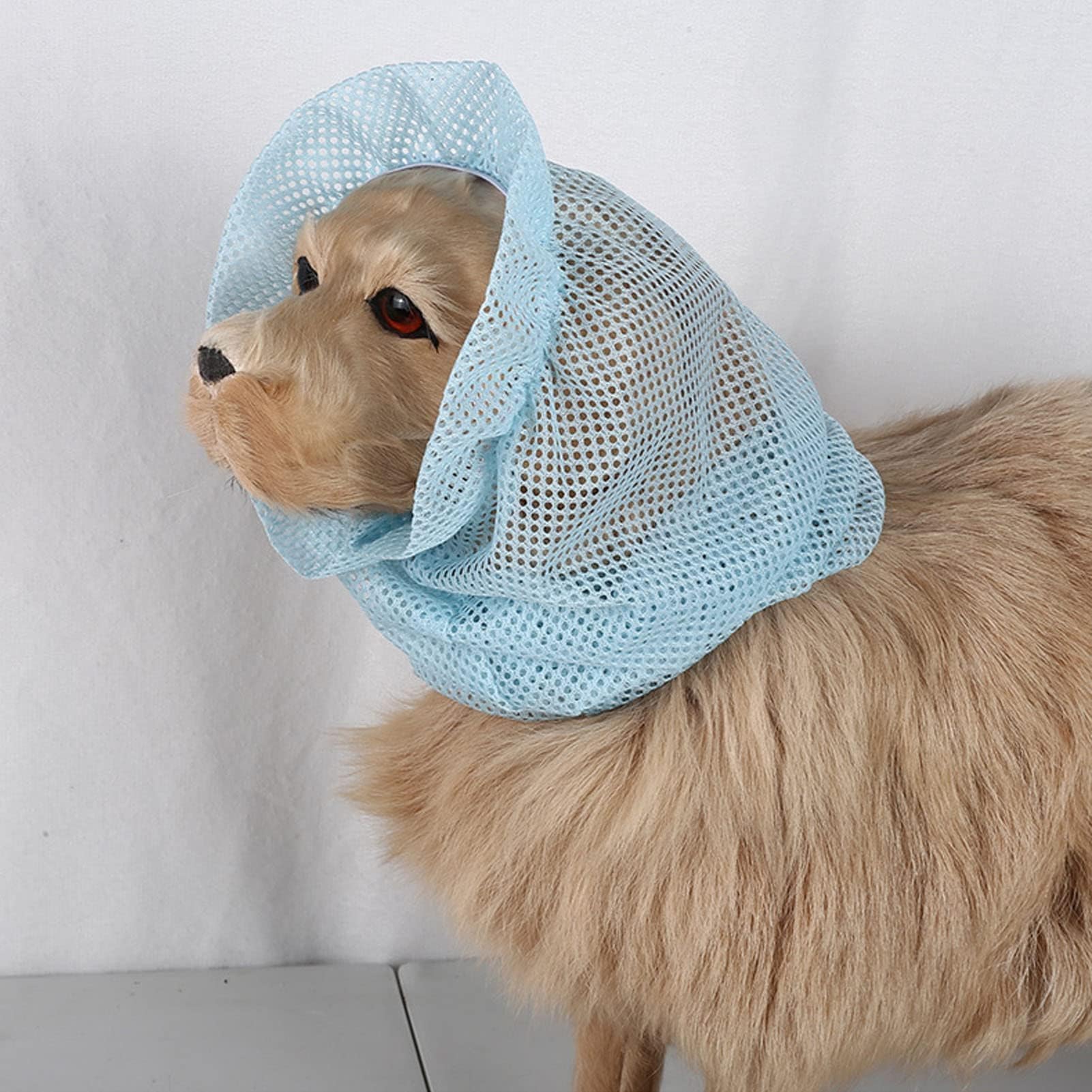 Copriorecchie per Cani, Elastici e Durevoli Paraorecchie per Cani in Tessuto a Rete Copriorecchie per Cani Insetti a Prova di Paraorecchie per Cani Avvolti Paraorecchie Stile (L 36x25x3 cm /